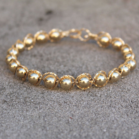 14kt Gold Filled Beads 14kt Gold Filled Outline Twist Wire Bracelet