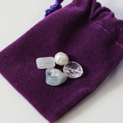 CALM RELAXATION Pouch Pearl Energy Stones