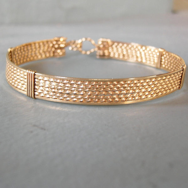 14kt Gold Filled 8-Strand Wire Wrapped Bracelet  STTTTTTS