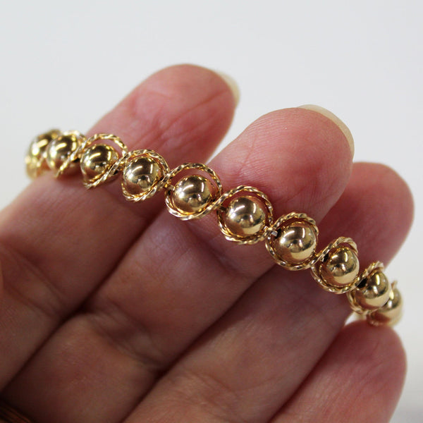 14kt Gold Filled Beads 14kt Gold Filled Outline Twist Wire Bracelet