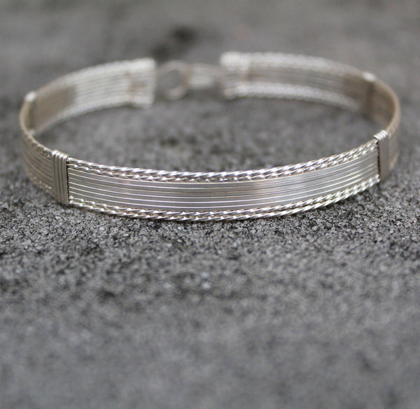 Sterling Silver Beautiful 10-Strand Wire Wrapped Bracelet  TTSSSSSSTT