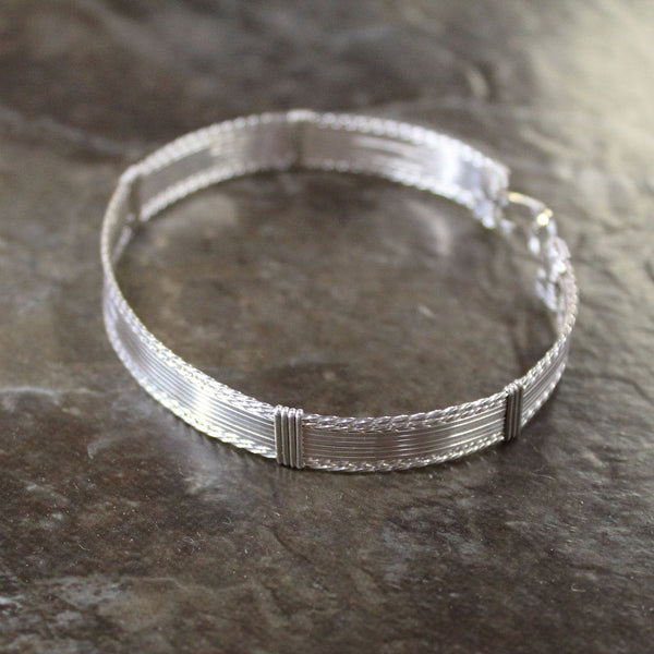 Sterling Silver Beautiful 10-Strand Wire Wrapped Bracelet  TTSSSSSSTT