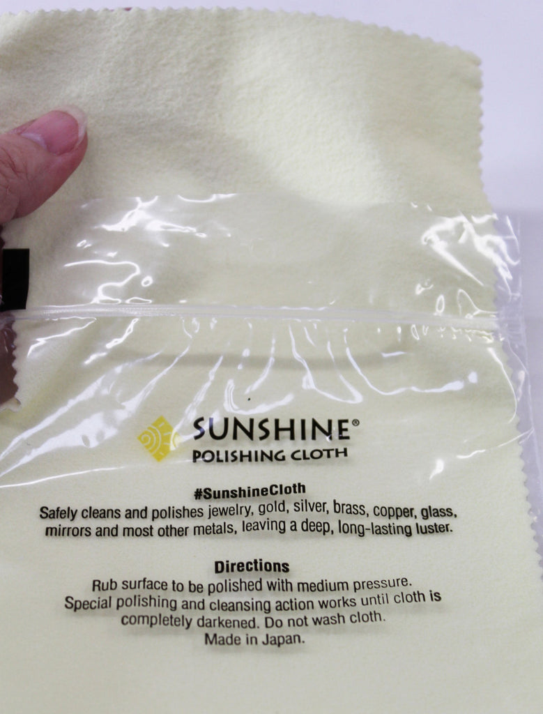 Sunshine Polishing Cloth  Sterling Silver Jewelry Cleaning Cloth